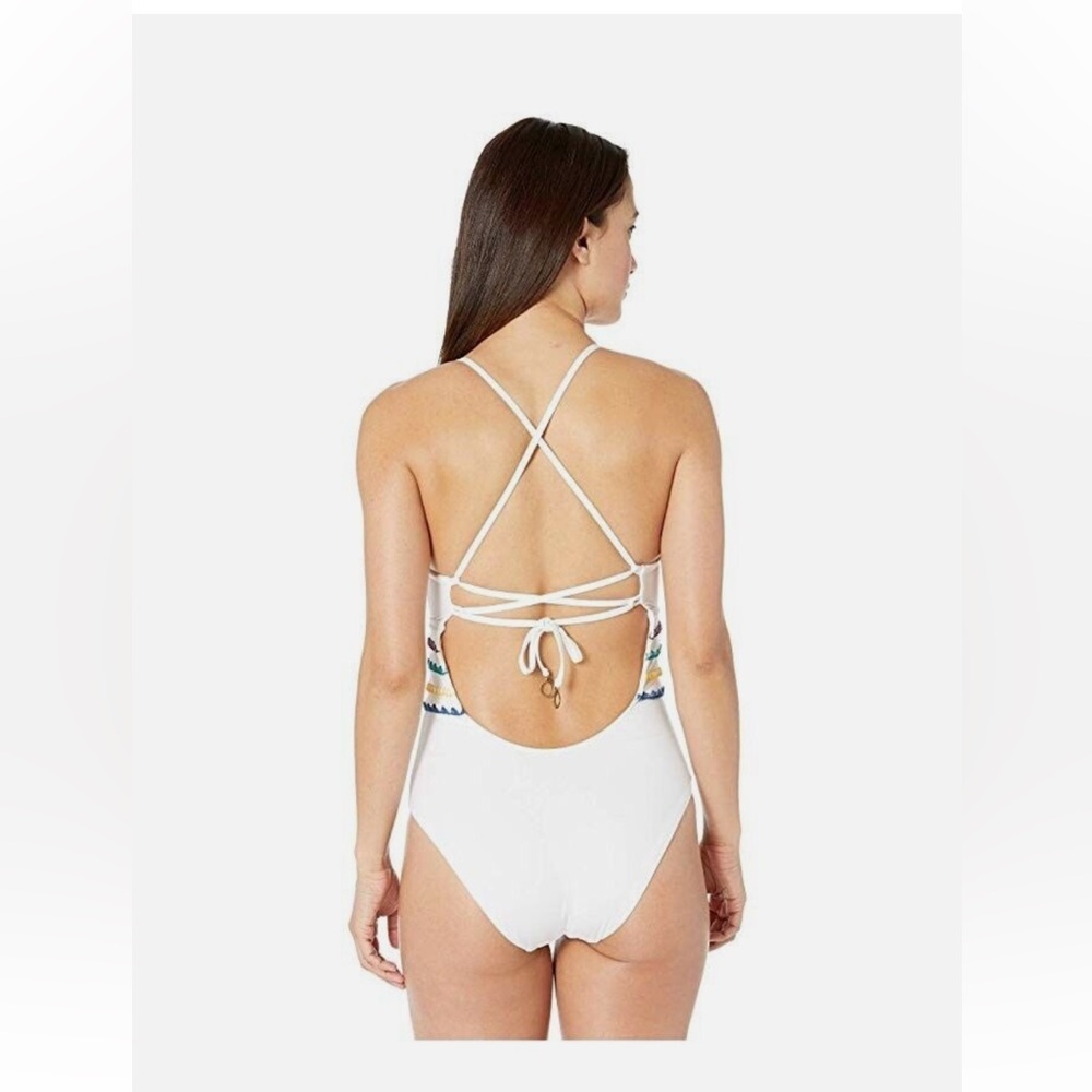 New Soluna summer solstice one piece white size large swimsuit bathing suit - Picture 3 of 5